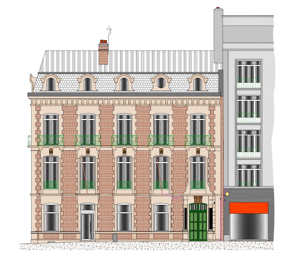 Plan de façade / plan de toiture